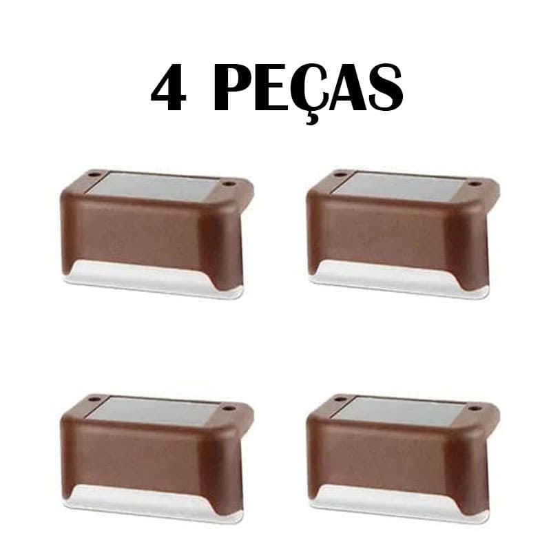 Kit Iluminação Solar Deck Escadas Muro Corrimão [Instalação Fácil]